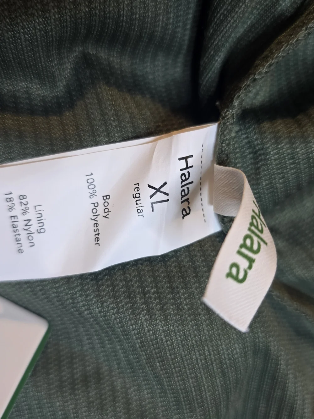 Halara Olive Green Corduroy A-Line Skort, Size XL, NWT